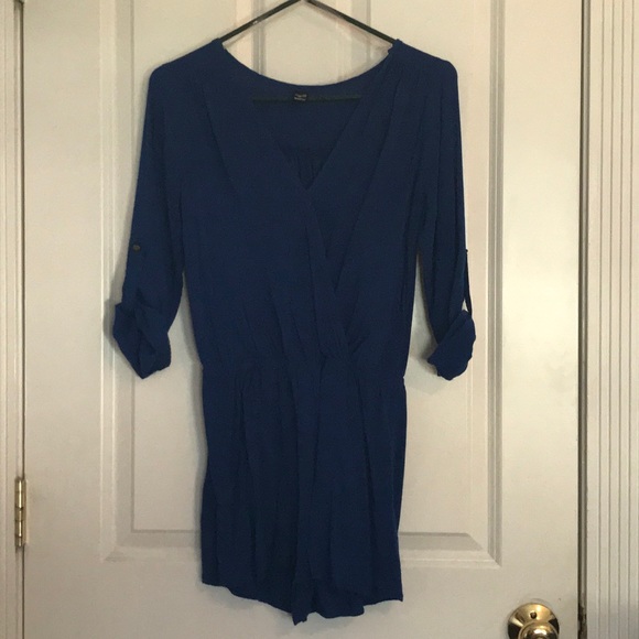 Blue long sleeved romper - Picture 1 of 1